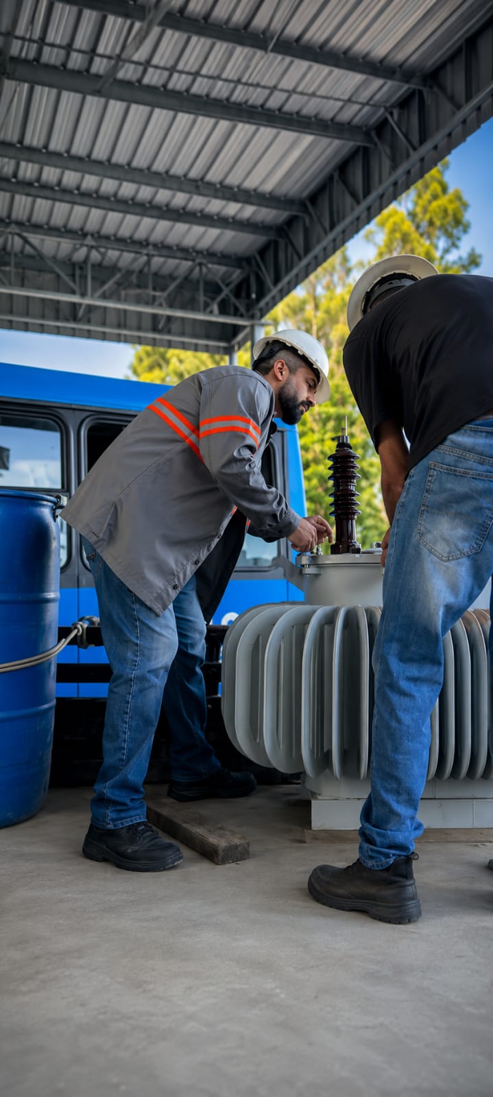 manutenção de subestação elétrica